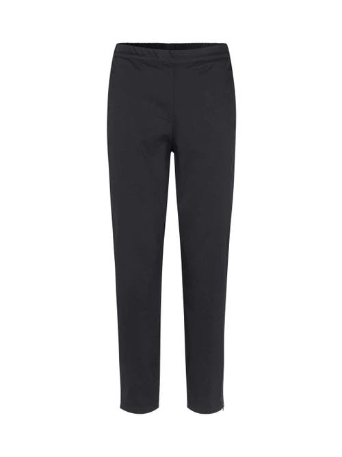 Masai Copenhagen Mapadme Elastic Waist Cropped Pants In Black