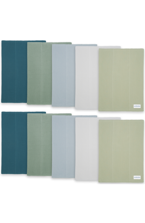 Cotton Burp Cloths - Pack of 10