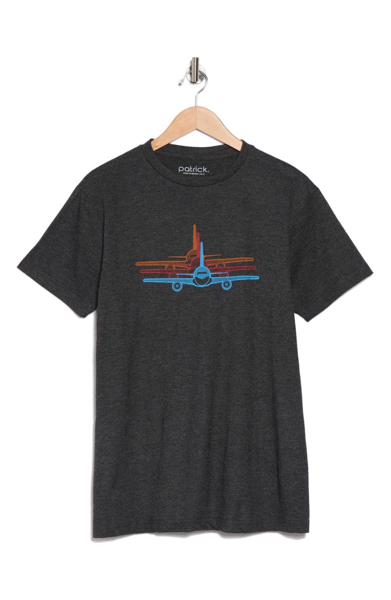 patrick. Triple Plane Graphic T-Shirt, Alternate, color, Black