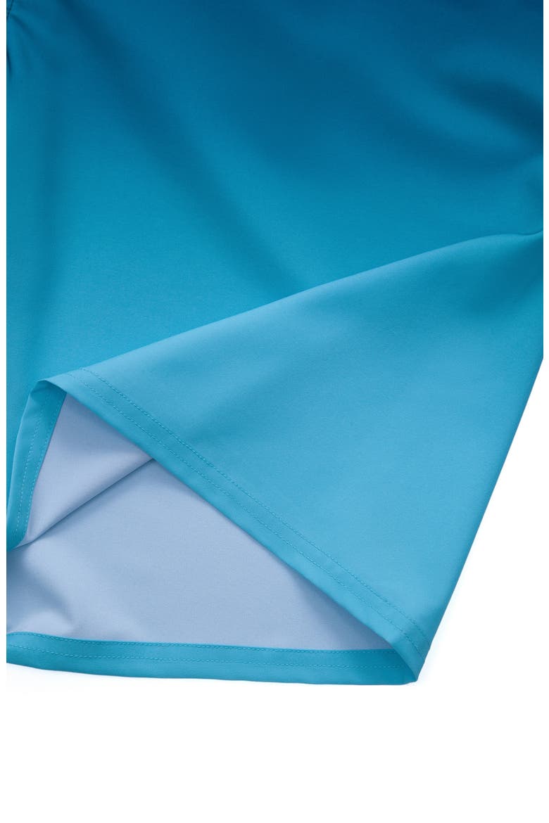 4-Way Stretch Performance Board Shorts, Alternate, color, Blue Wave Gradient