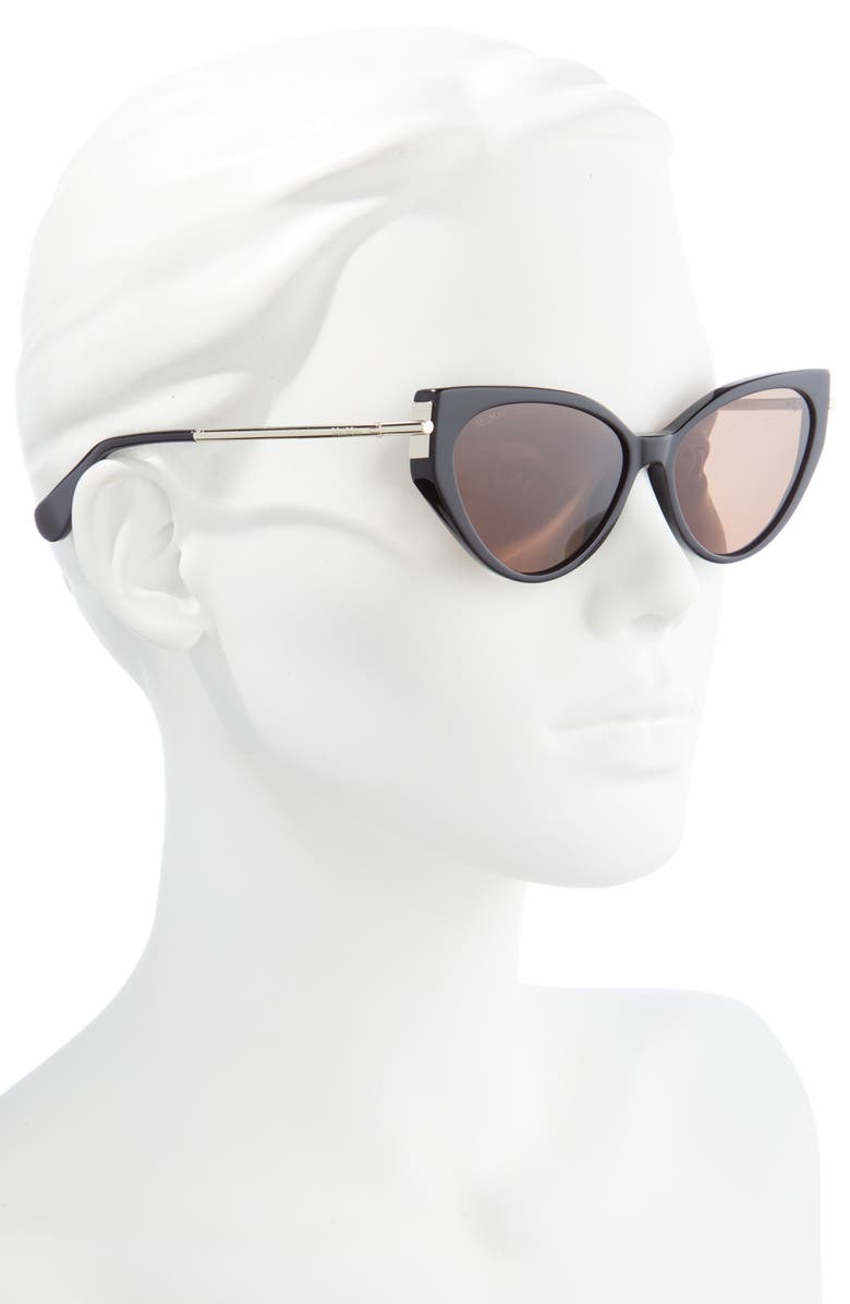 Max Mara 57mm Cat Eye Sunglasses, Alternate, color,