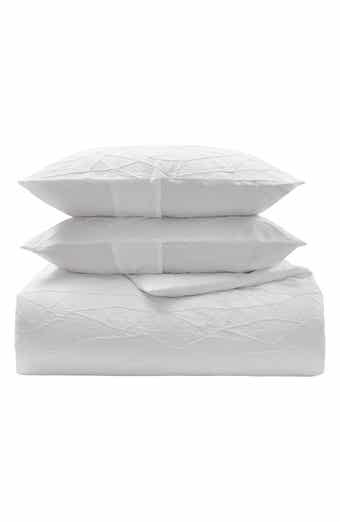 Vera Wang Abstract Crinkle Duvet & Shams Set