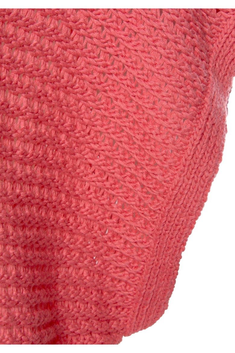 Short Sleeve Knit Sweater, Alternate, color, Coral