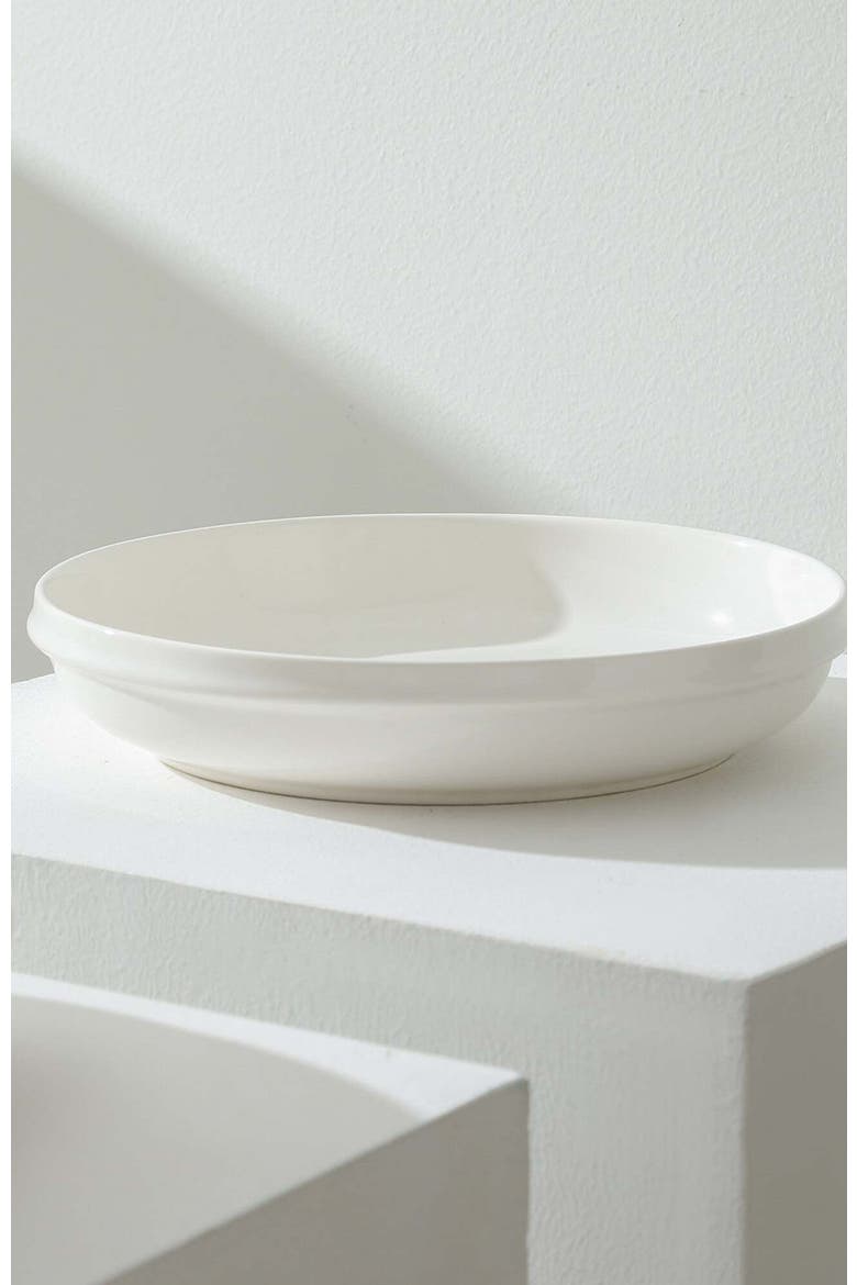 Verso Porcelain 4-Piece Dinner Plate Set, Alternate, color, White
