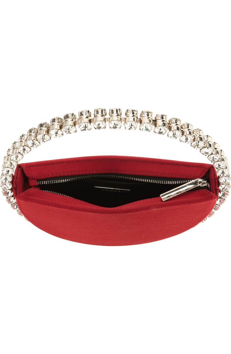 L’alingi Eternity Embellished Satin Clutch, Alternate, color, Brick