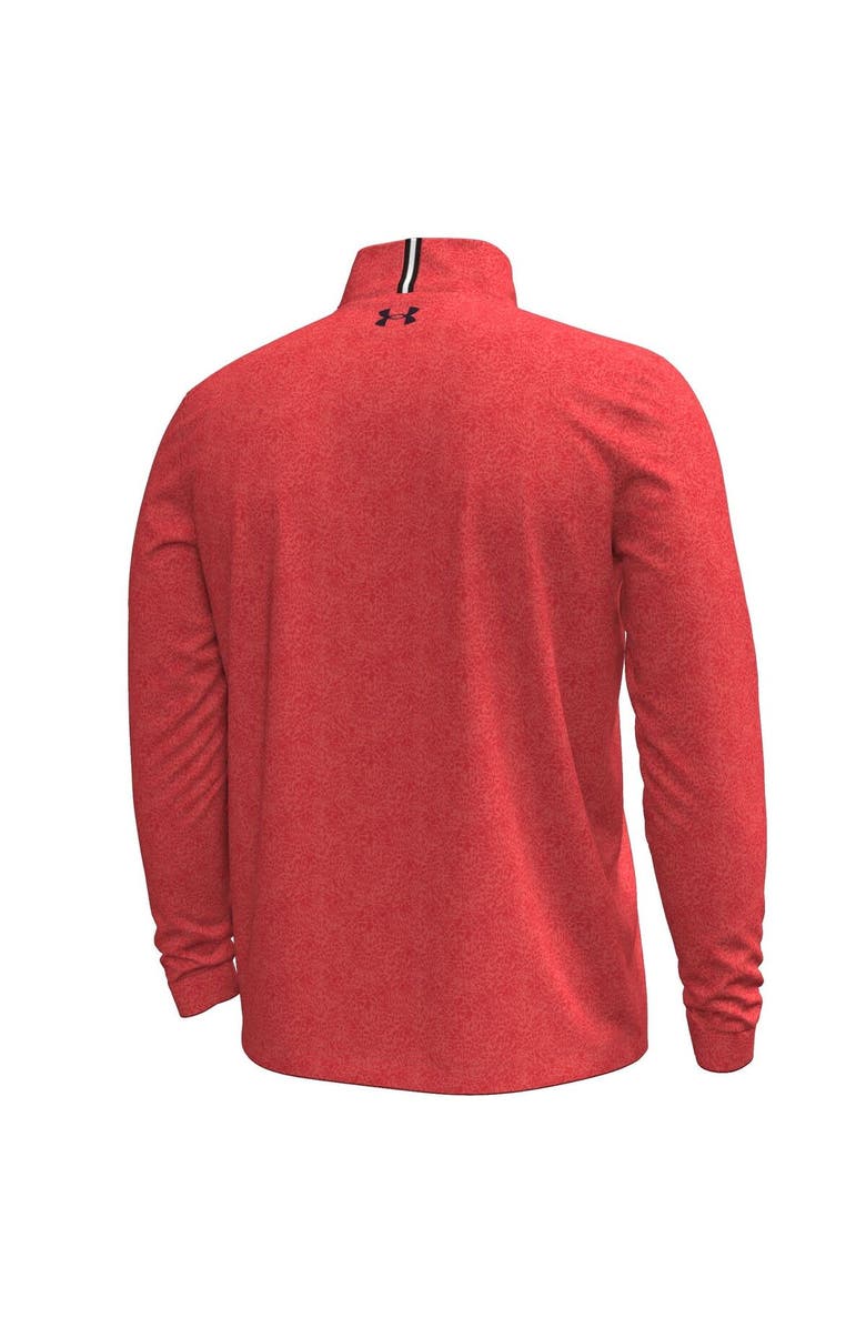 Under Armour Men's Under Armour  Red Arnold Palmer Invitational Playoff 3.0 Print Quarter-Zip Pullover Top, Alternate, color, 