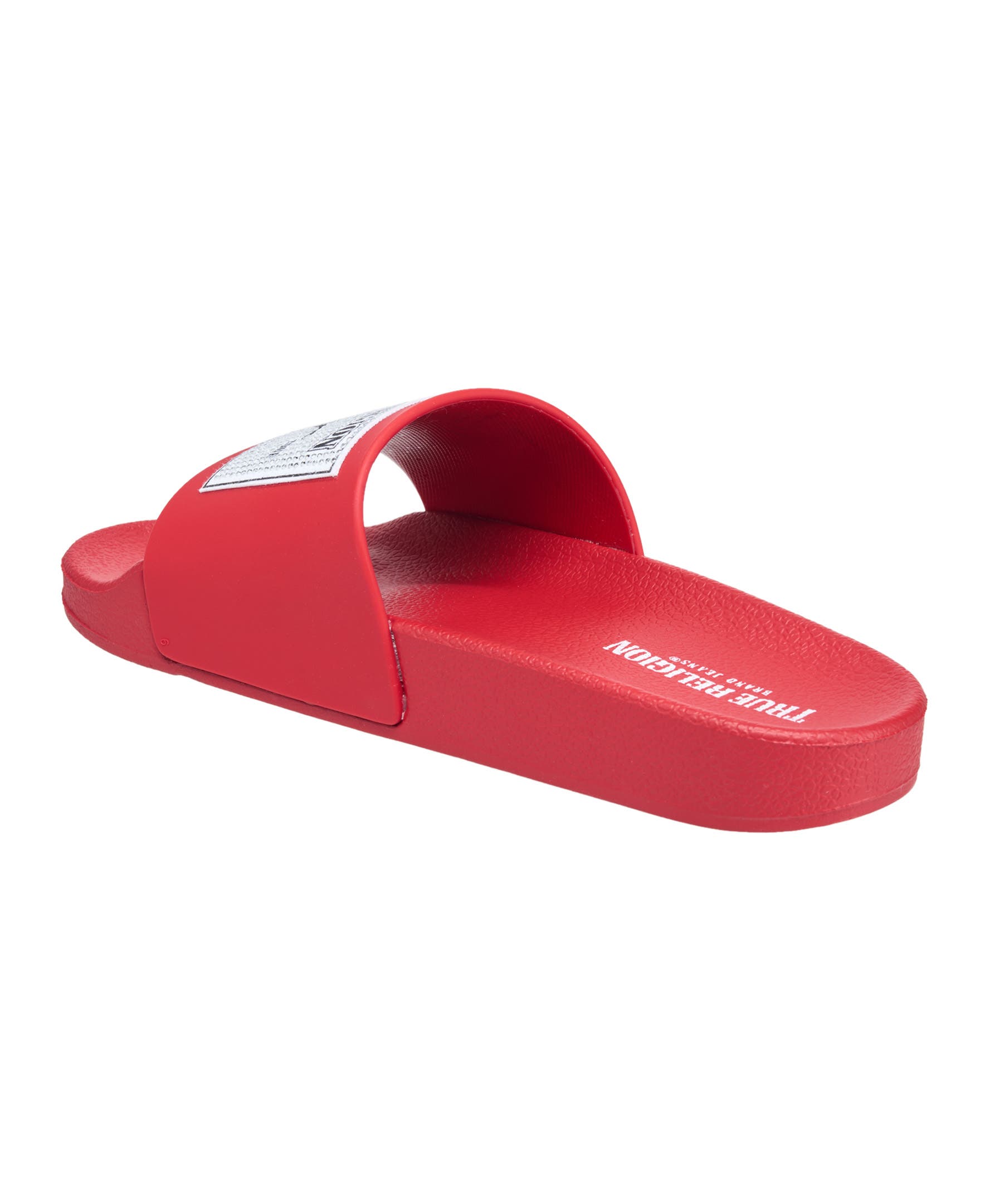 True Religion Kendra Pool Slide, Alternate, color, Red