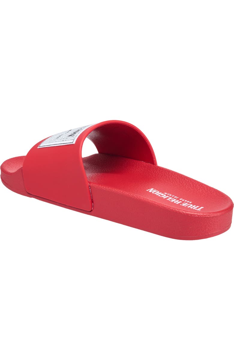 True Religion Kendra Pool Slide, Alternate, color, Red