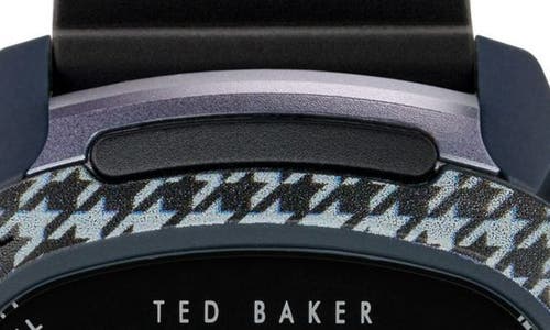 Ted Baker Alton Digital Resin Strap Watch, 47mm In Black