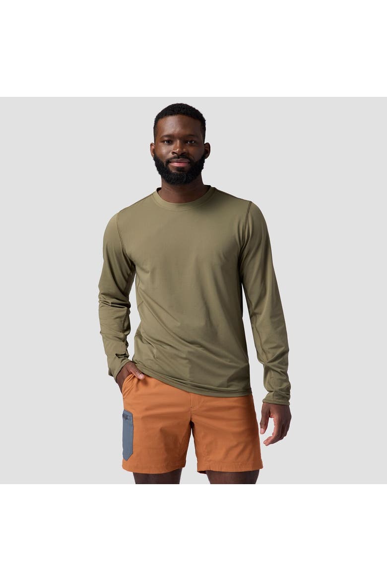 Tahoe Sun Long-Sleeve Crew Shirt - Men's, Main, color, Kalamata