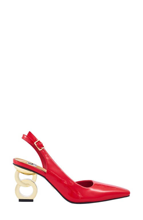 Ninety Union Rain Slingback Pump In Red