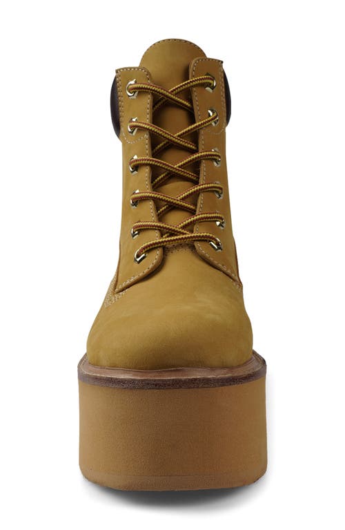 Zigi Platform Bootie In Wheat Leather
