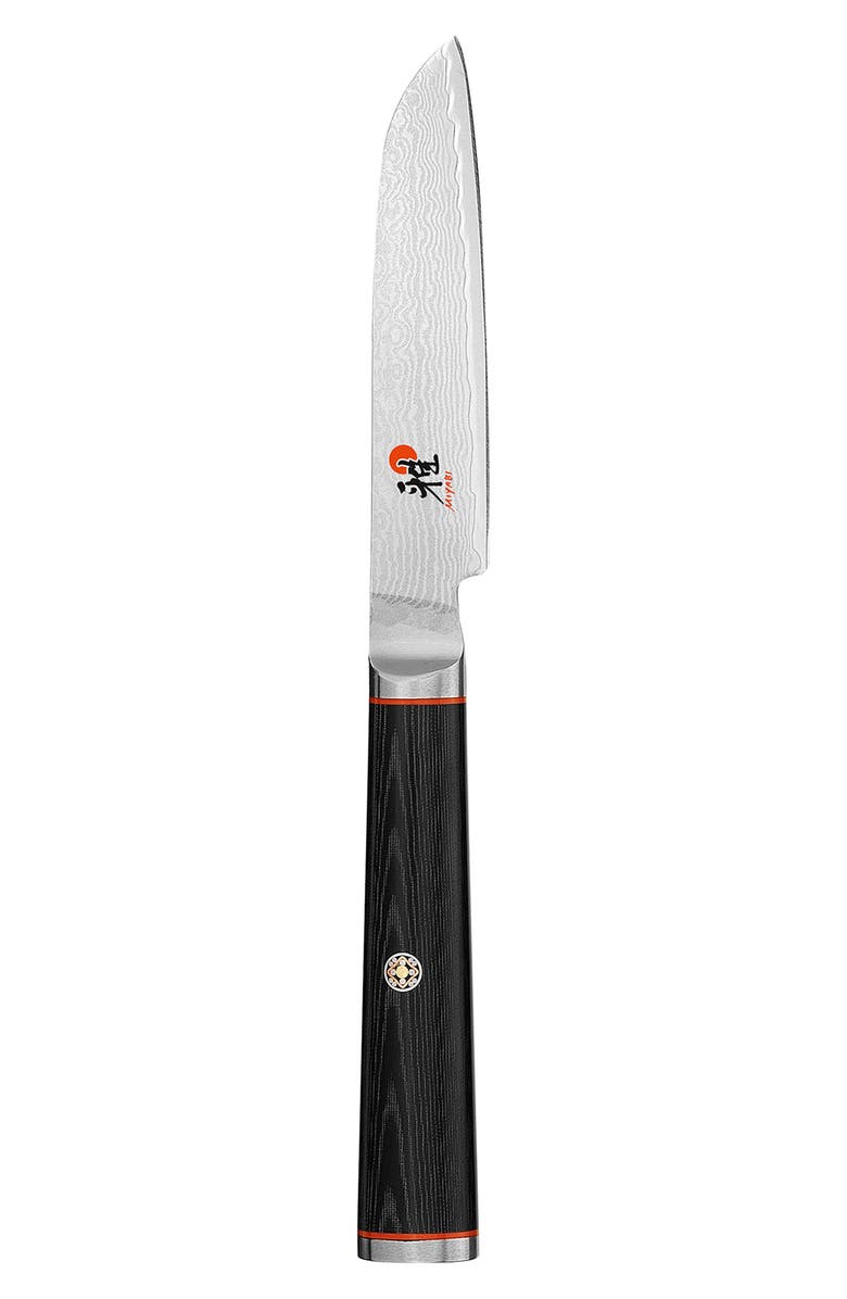 MIYABI Kaizen 3.5-Inch Straight Knife, Main, color, Stainless Steel
