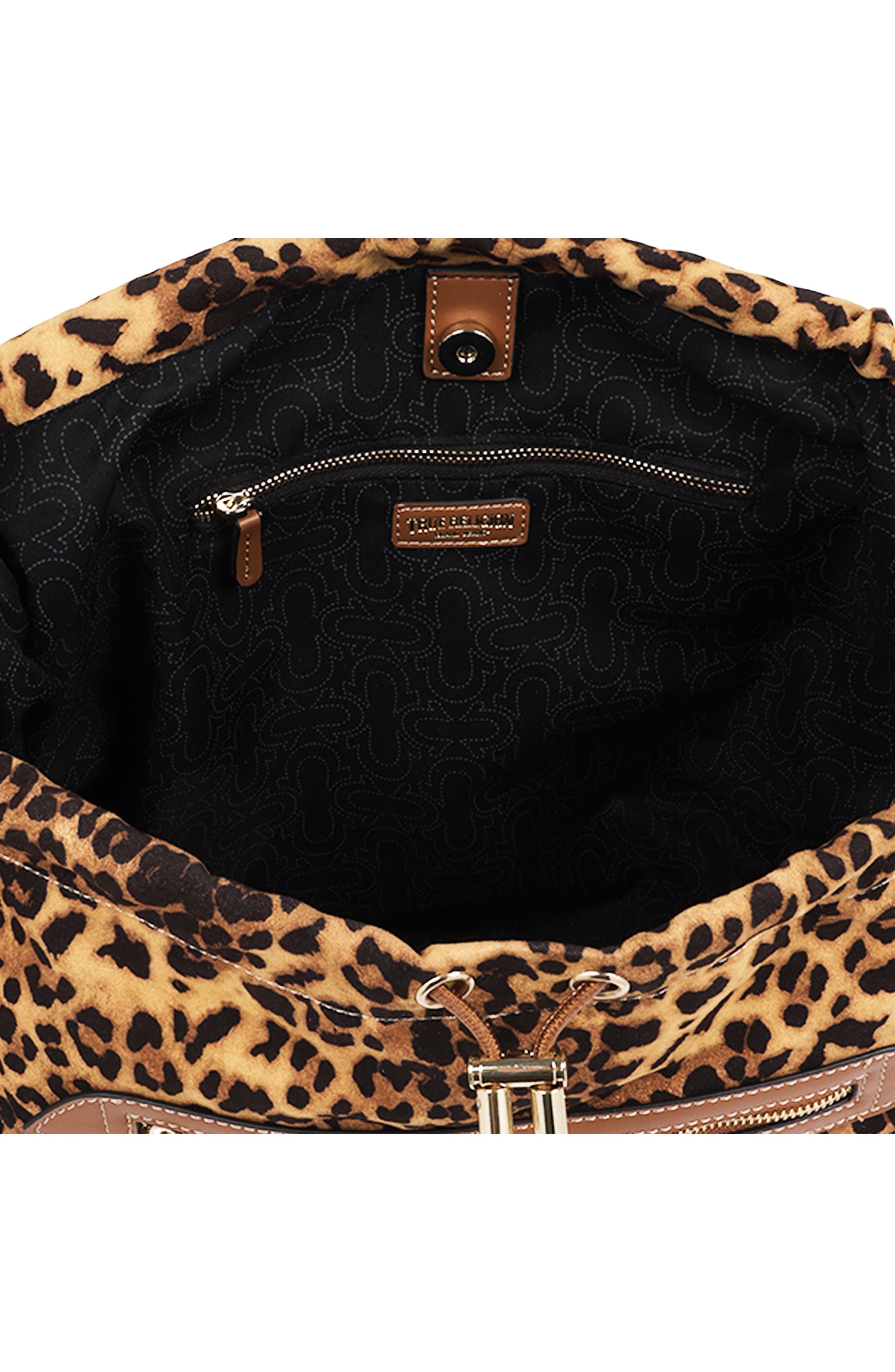 Leopard Print Faux Leather Hobo, Alternate, color, LEOPARD