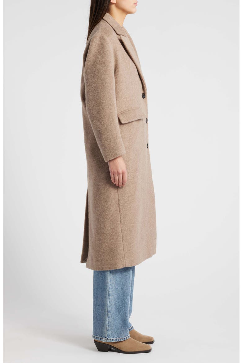 Opera Wool Blend Coat, Alternate, color, HEATHER LATTE
