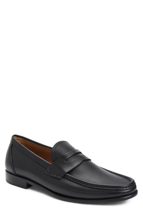 Lombardo Wrapped Moc Toe Penny Loafer (Men)