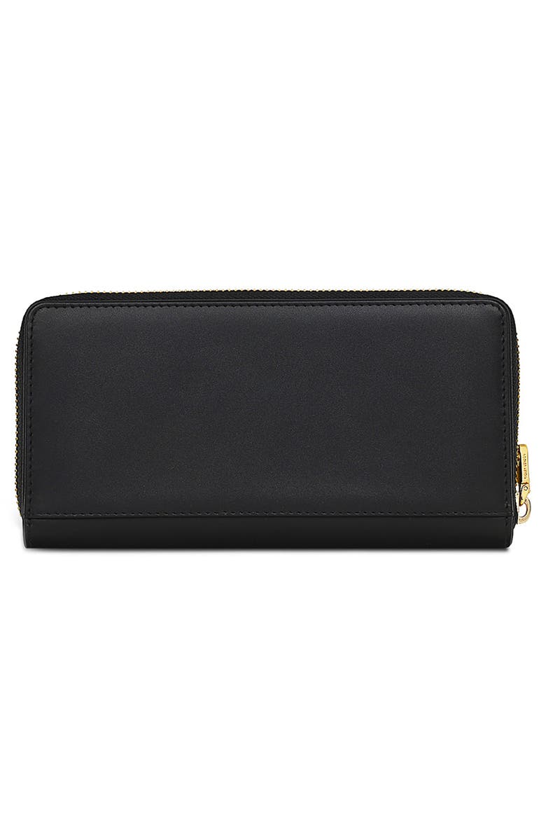 Radley Wild Roses Large Zip Wallet, Alternate, color, Black