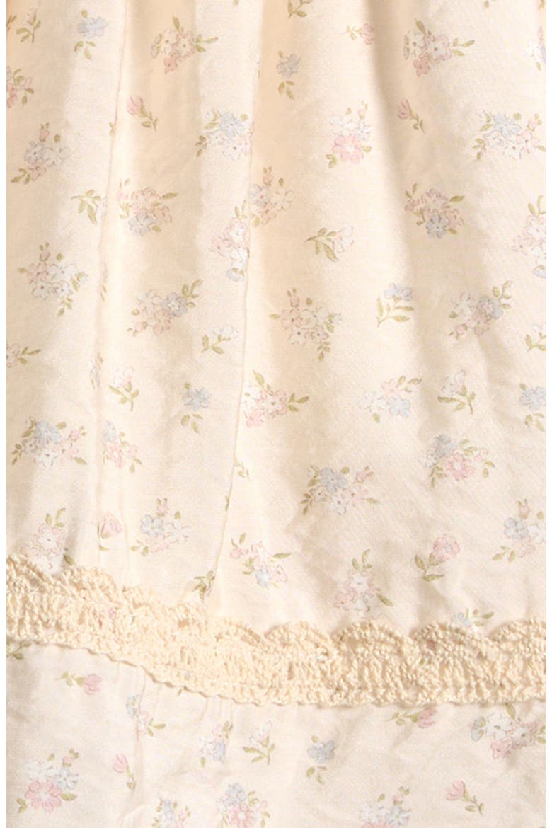 Floral Puff Sleeve Dress & Bloomers Set, Alternate, color, CREAM