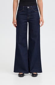 ICHI High Waist Wide Leg Jeans