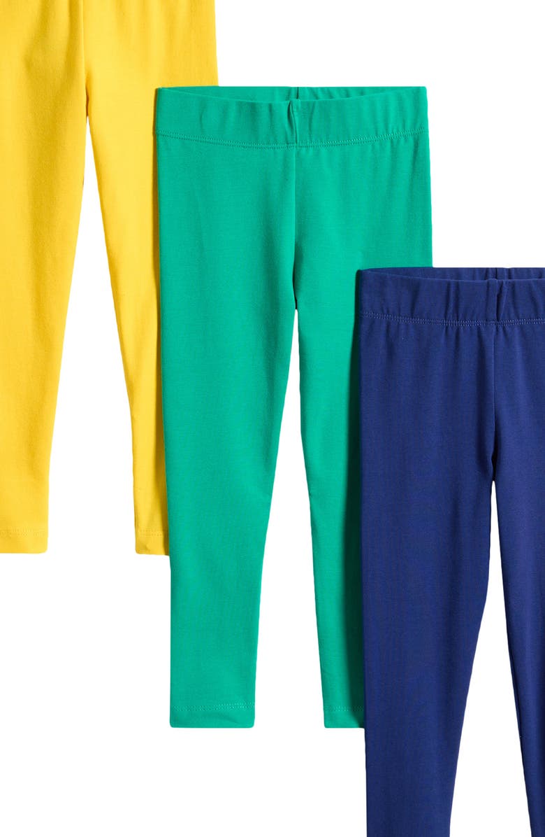 Mini Boden Kids' Assorted 5-Pack Leggings, Alternate, color, Multi Rainbow