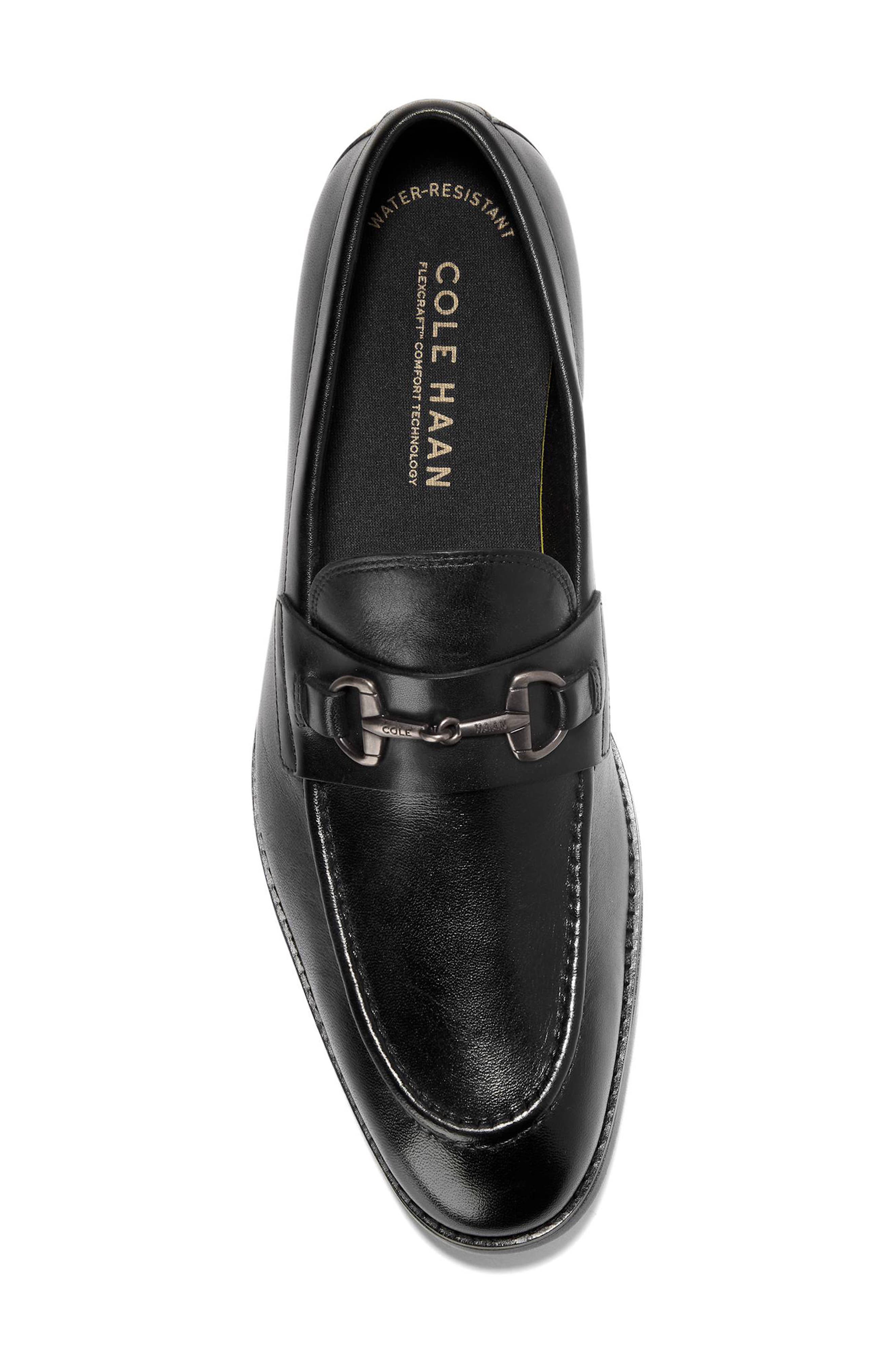 Cole Haan Harmon Grand Bit Loafer, Alternate, color, Black / Black Wr