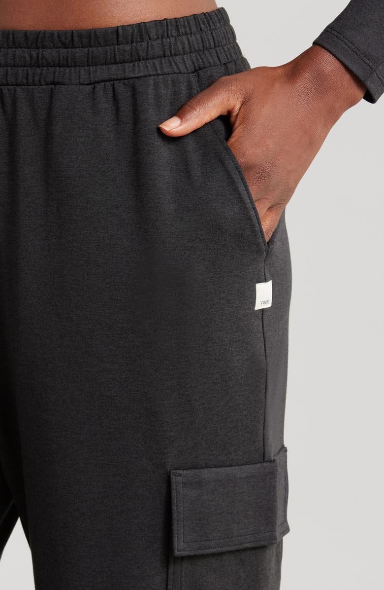 Vuori Boyfriend Cargo Joggers, Alternate, color, Black Heather
