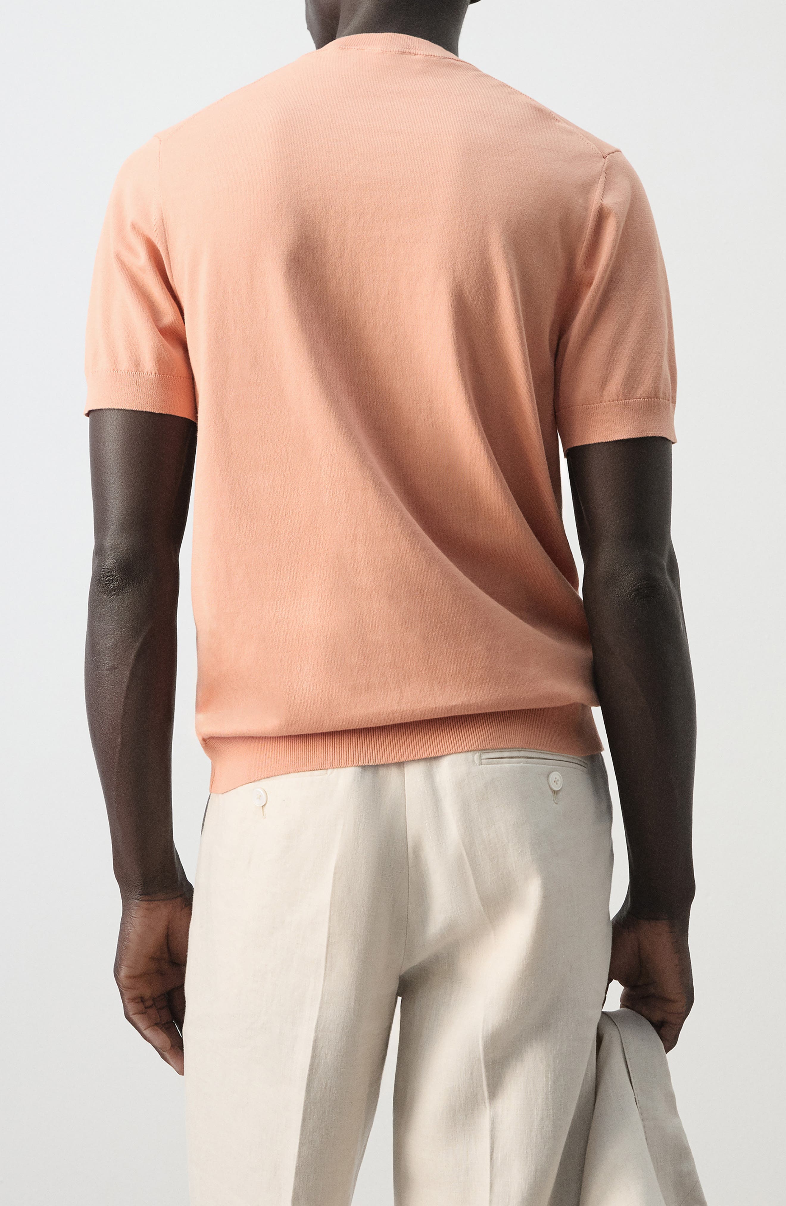 Fine Knit Cotton T-Shirt - image 4