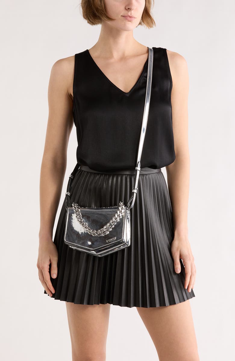 DKNY Riona Crossbody Bag, Alternate, color, Silver