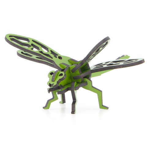 Woodlet Small Dragonfly Green 3D Wooden Kitset