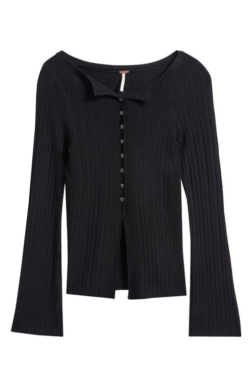 Free People East Side Rib Cardigan In Multi