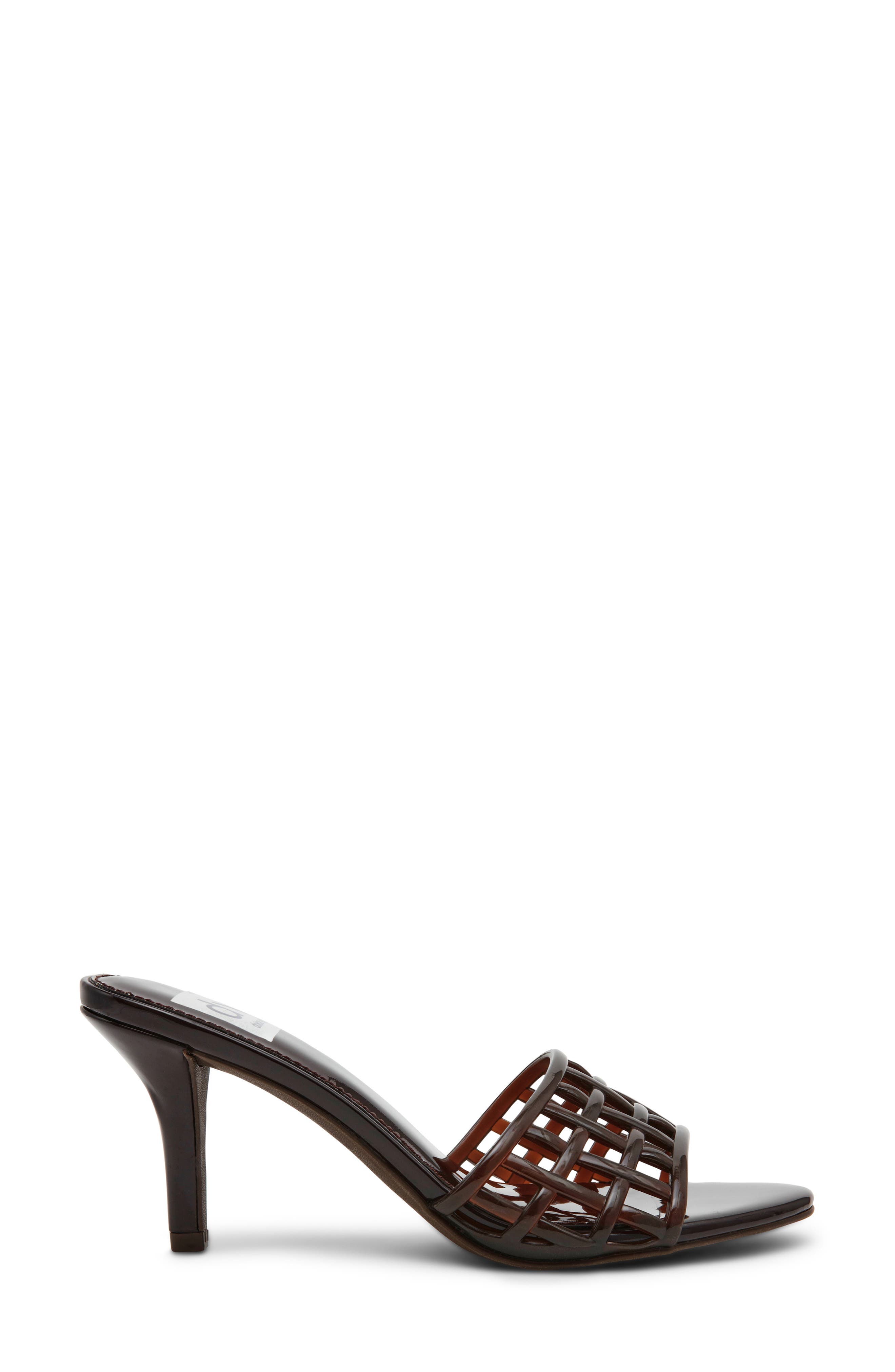 Cristoff Caged Slide Sandal, Alternate, color, BROWN