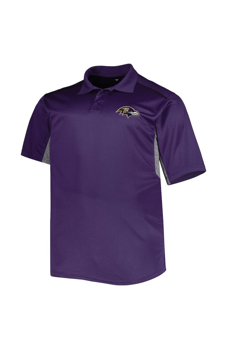 PROFILE Men's Purple Baltimore Ravens Big & Tall Team Color Polo, Alternate, color, 