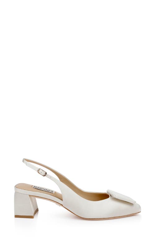 Badgley Mischka Collection Gracen Slingback Pump In White