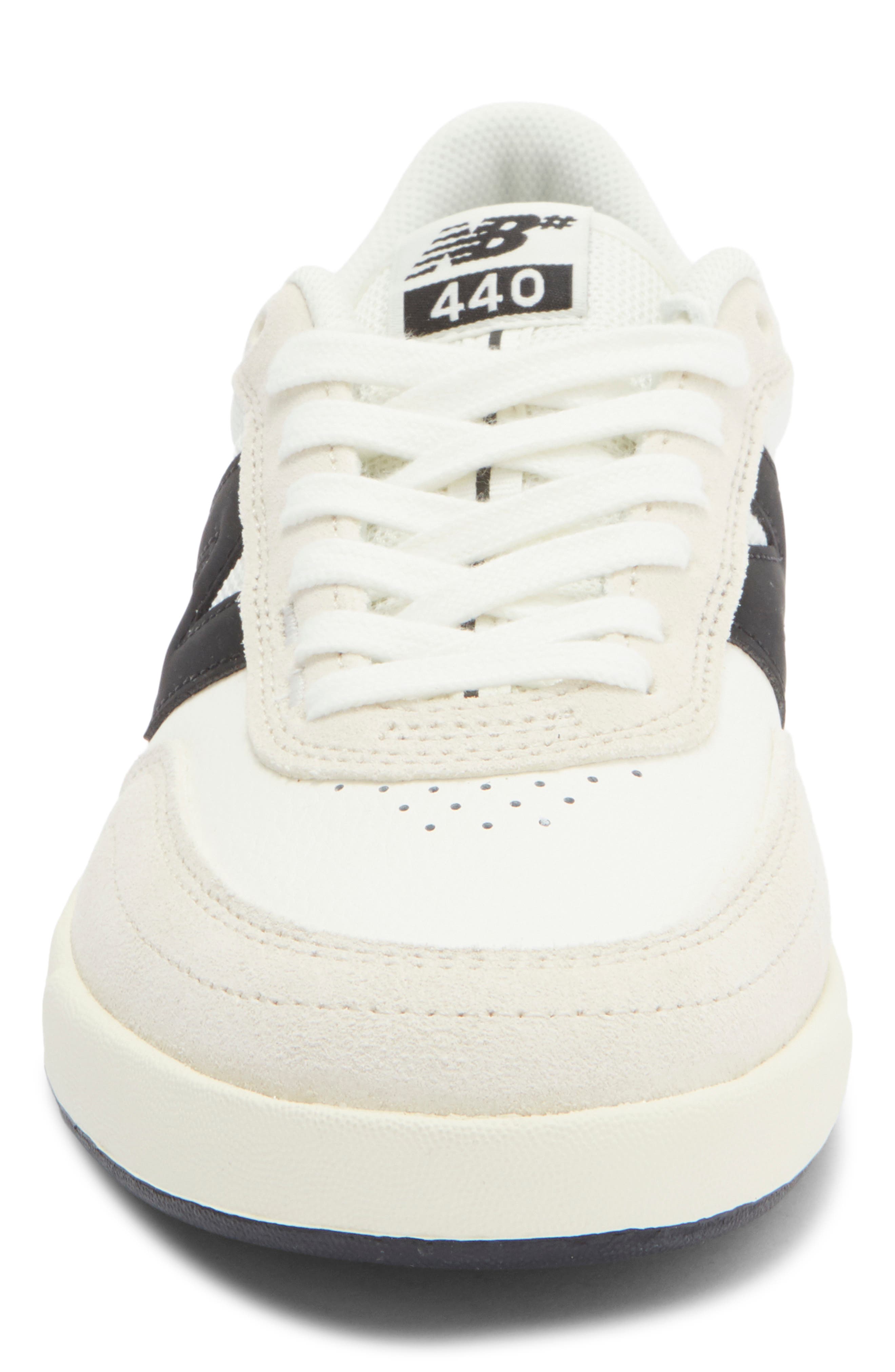 New Balance 440 Skate Sneaker, Alternate, color, Sea Salt/ Black