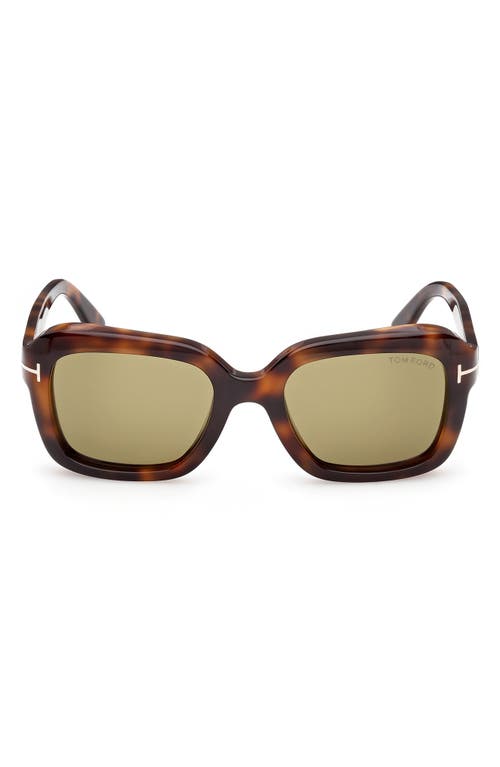 Tom Ford Eyewear Square Frame Sunglasses In Brown