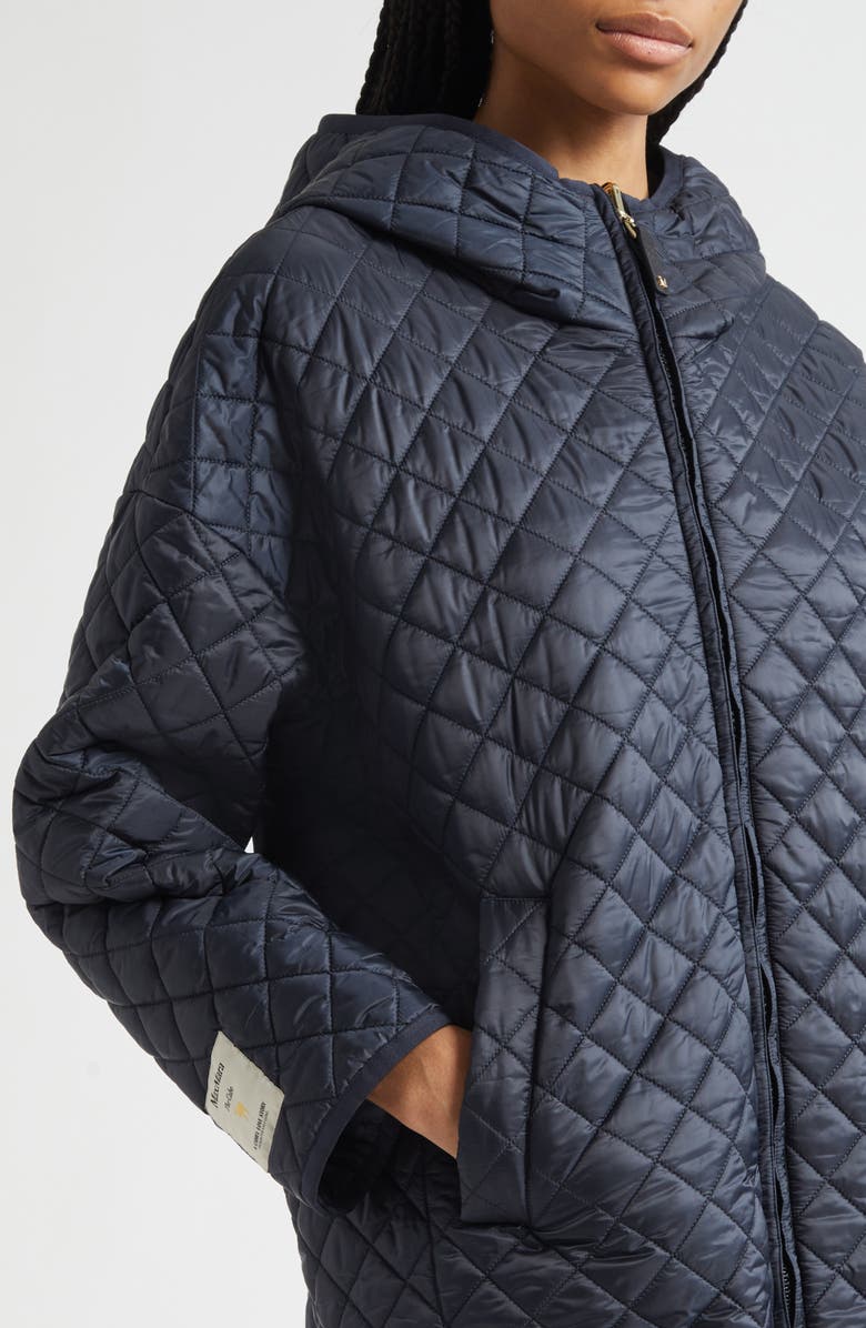 Leo Diamond Quilted Cameluxe Hooded Jacket