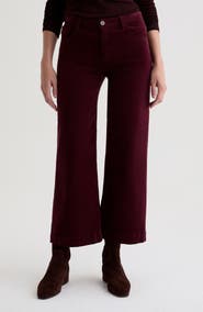 AG Saige Mid Rise Ankle Wide Leg Corduroy Pants