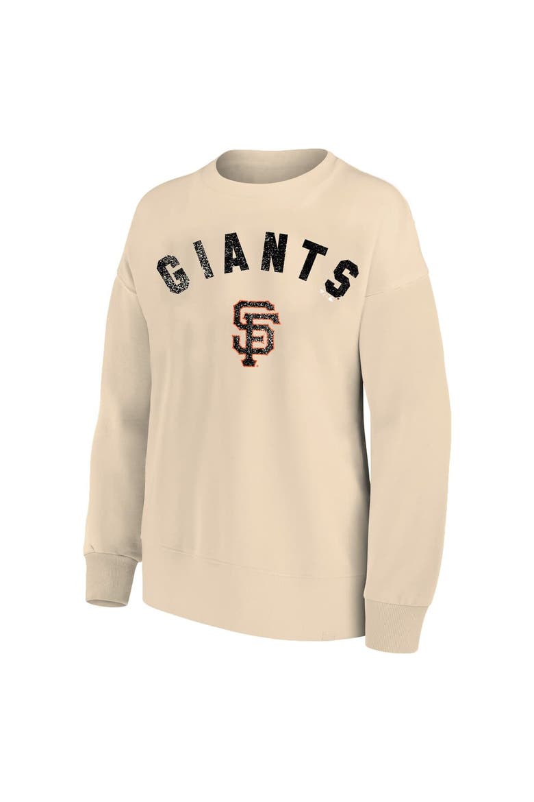 Women's Profile  Oatmeal San Francisco Giants Plus Size French Terry Pullover Sweatshirt, Alternate, color, Oatmeal