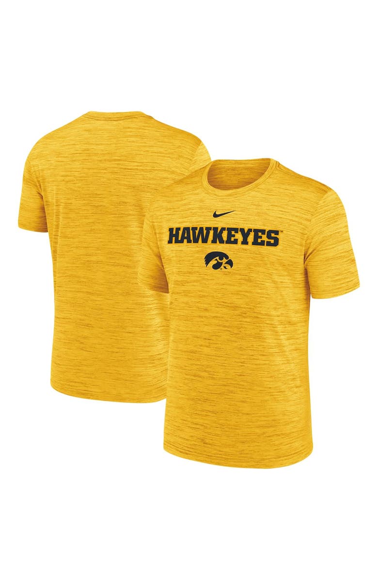 Nike Men's Nike Gold Iowa Hawkeyes 2025 Sideline Velocity Performance T-Shirt, Alternate, color, 