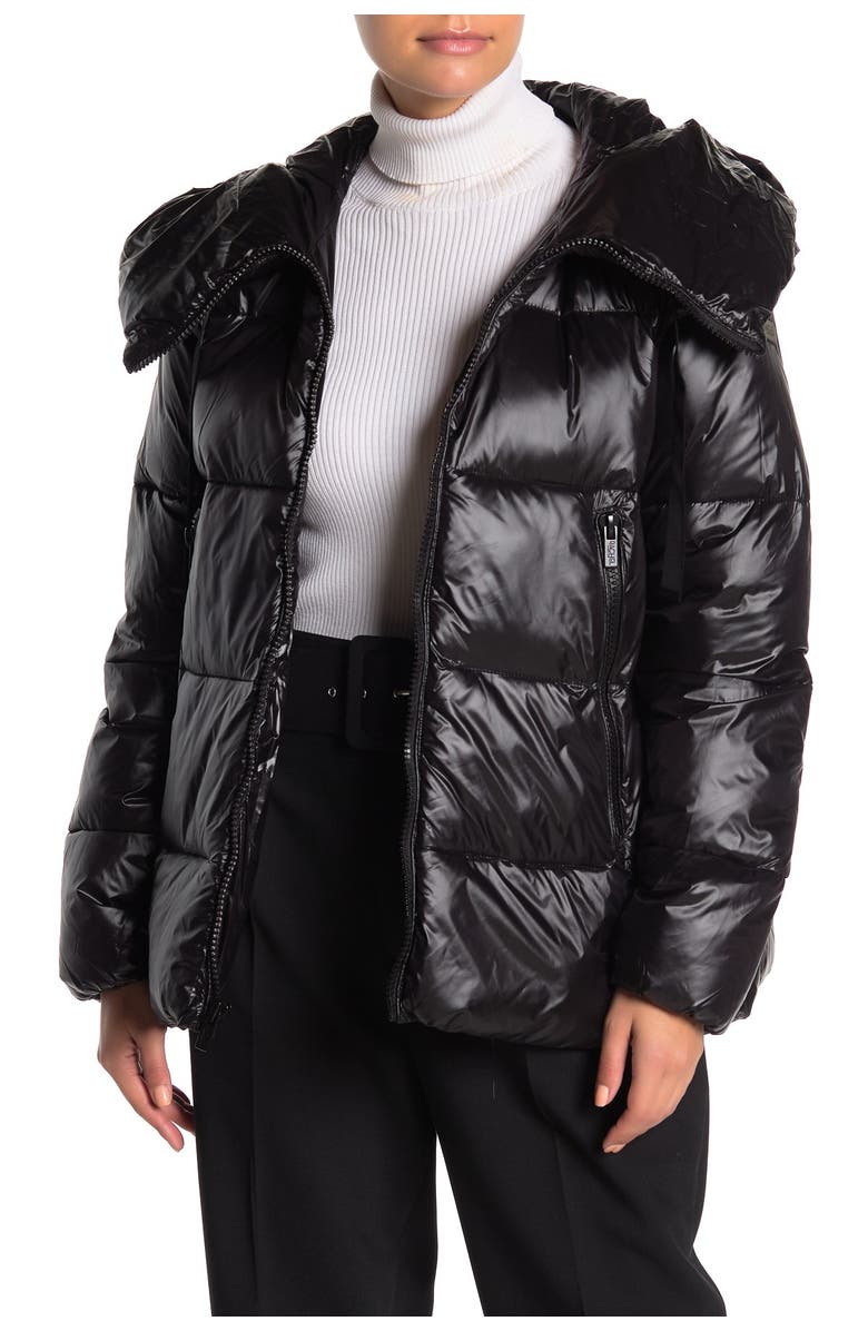 Rachel Roy Hooded Zip Puffer Jacket, Main, color,