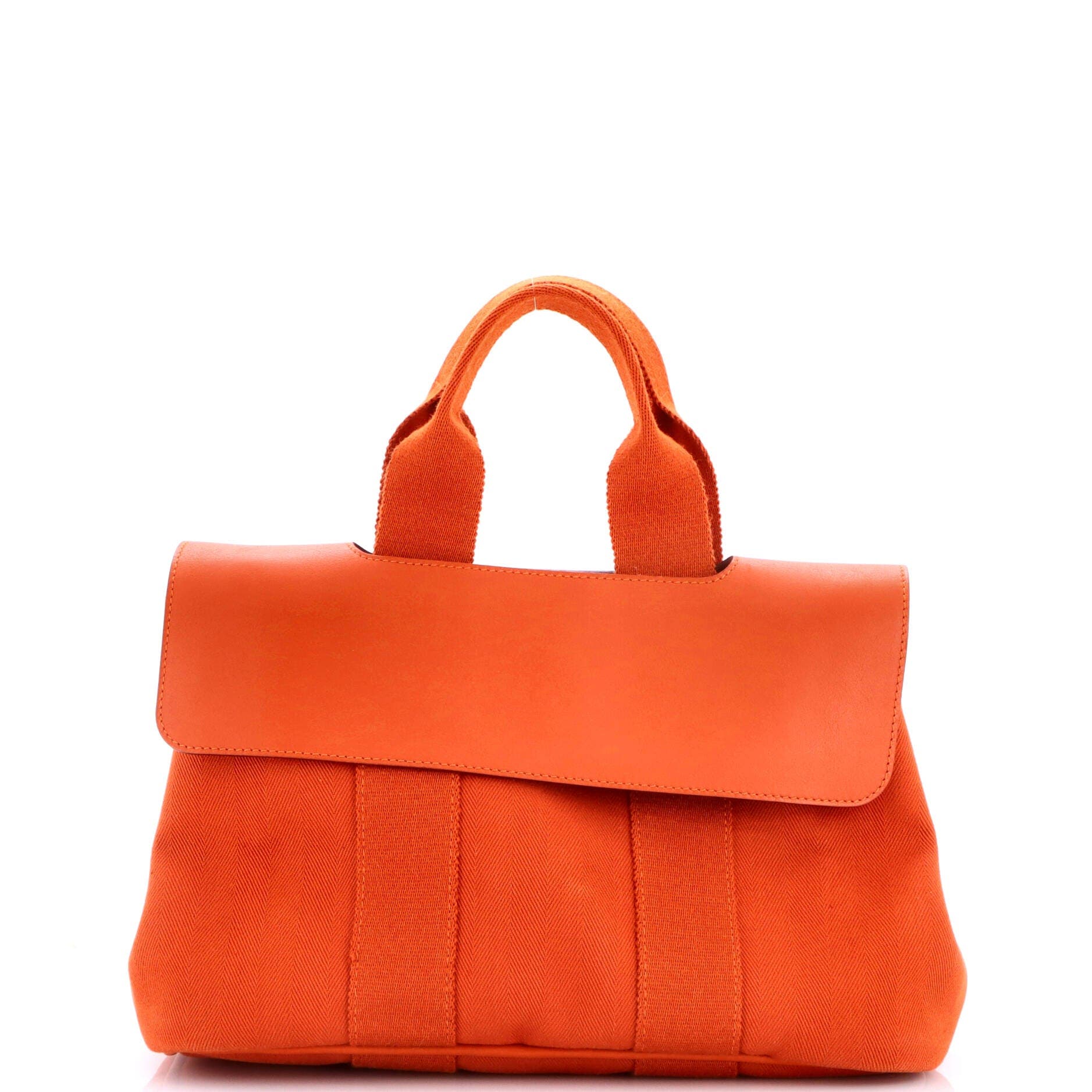 Valparaiso Bag Toile and Leather PM, Main, color, Orange