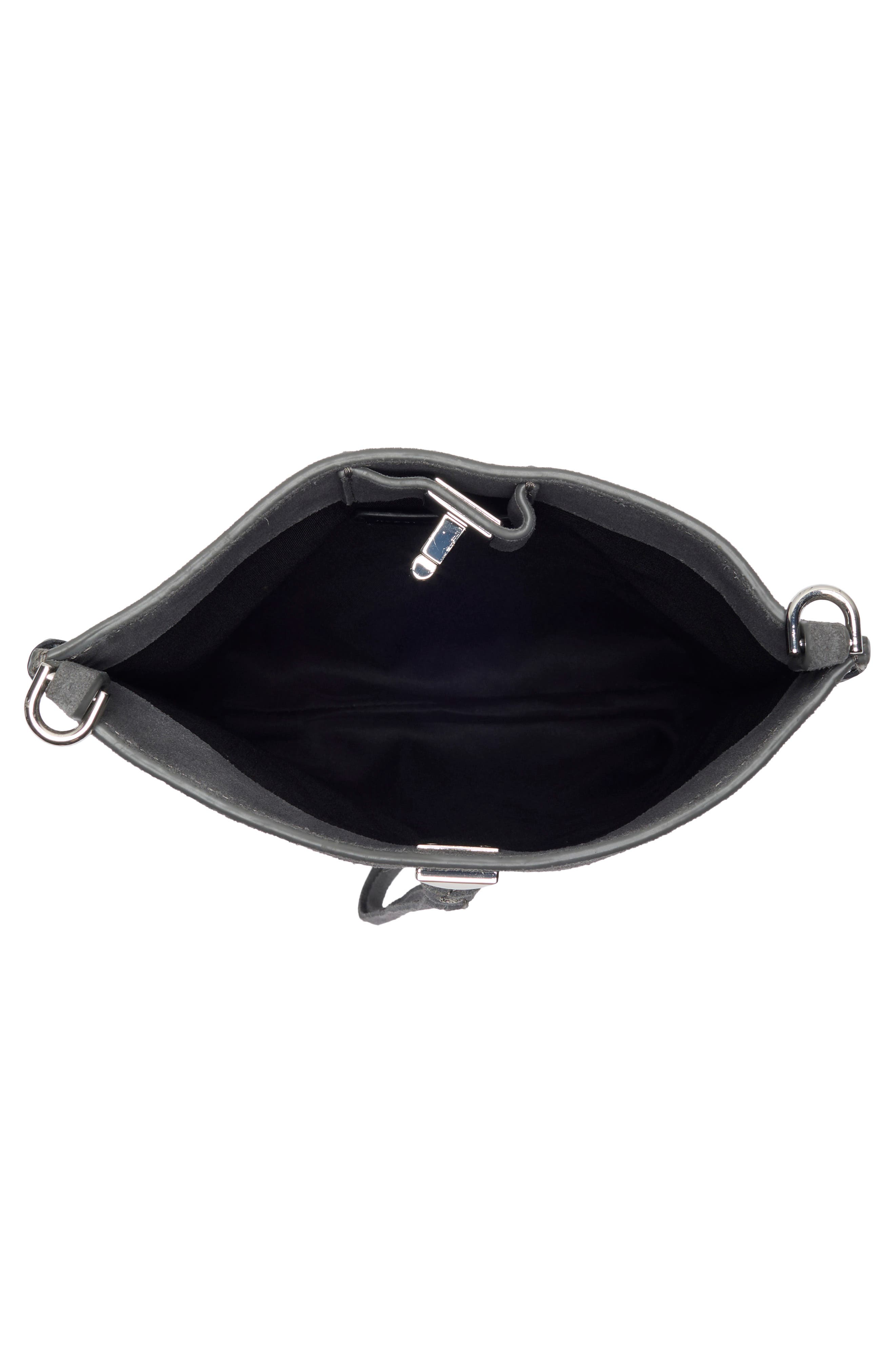 Rebecca Minkoff Darren Shoulder Bag, Alternate, color, Fog/Black