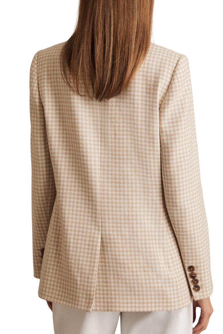 Bella Check Double Breasted Blazer, Alternate, color, NEUTRAL CHECK