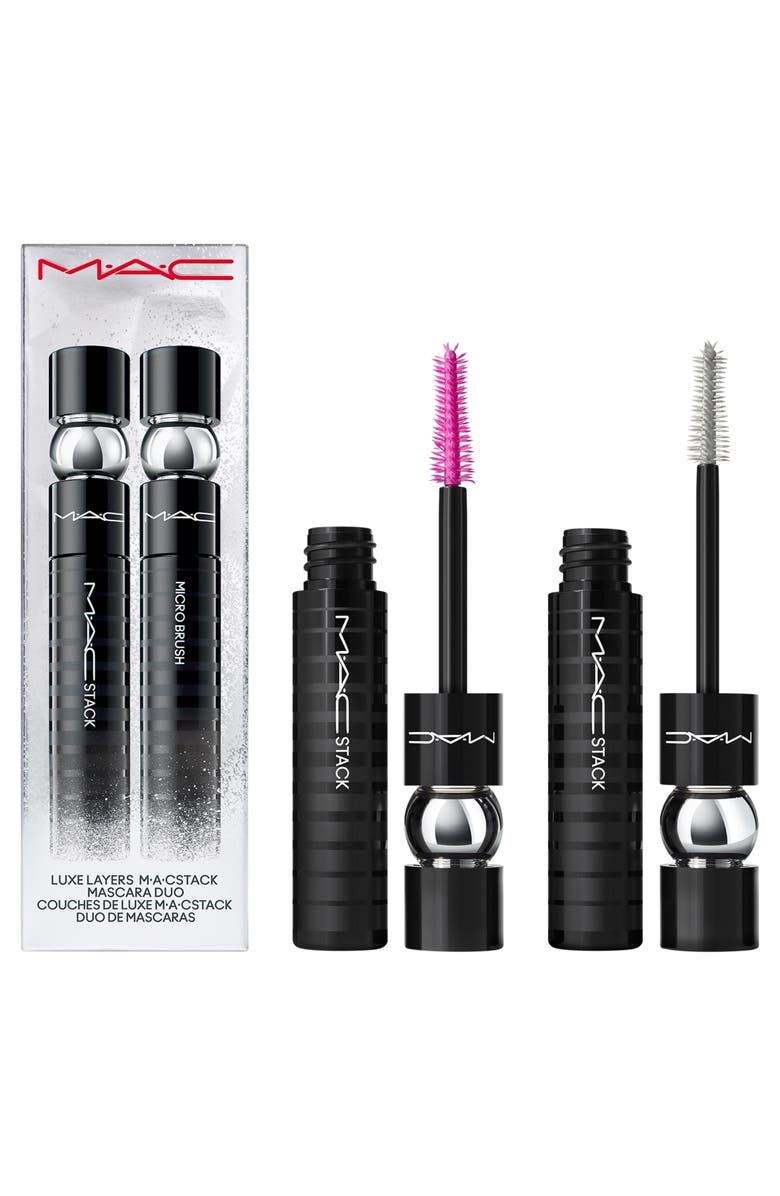 MAC Cosmetics Luxe Layers MACstack Mascara Duo $56 Value, Main, color,