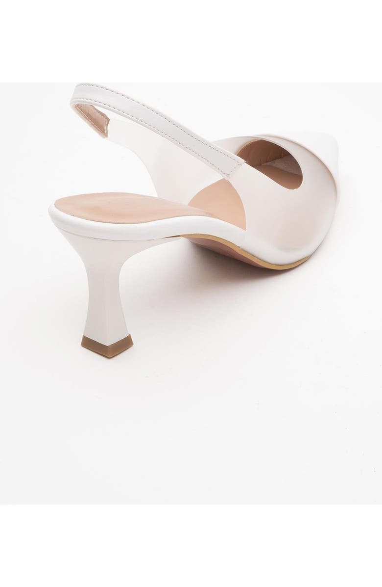 Prologue Shoes Moore Transparent Pointed Toe Pump, Alternate, color, White