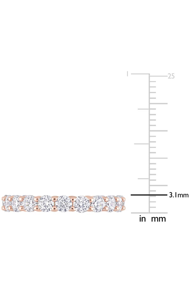 Julianna B. Cubic Zirconia Eternity Ring Rose-Plated, Alternate, color, Rose-Plated