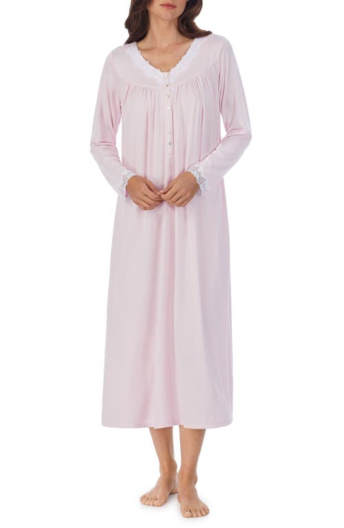 Eileen West Long Sleeve Ballet Nightgown in Pink 