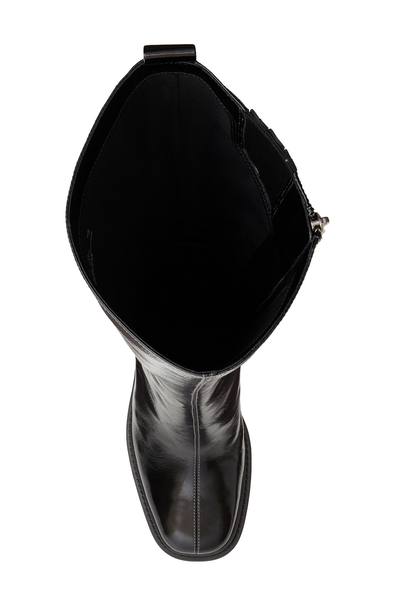 Sculpted C Tall Boot, Alternate, color, BLACK