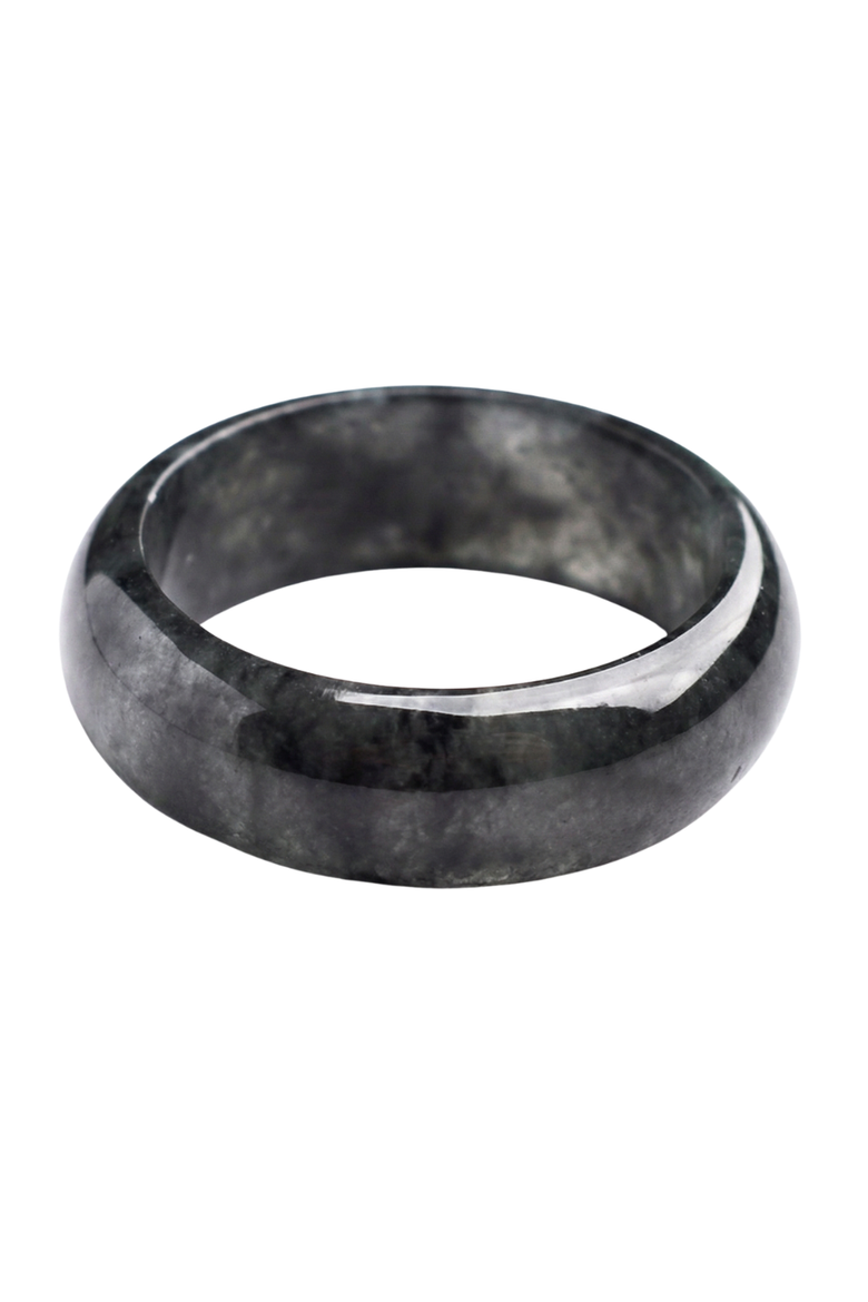 Sesame Grey Jade Ring, Main, color, Grey