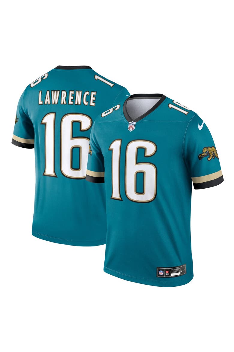 Men's Nike Trevor Lawrence Teal Jacksonville Jaguars Prowler Throwback Legend Jersey, Main, color, Teal
